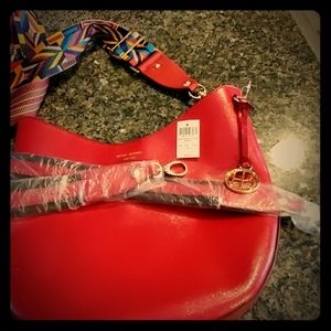 Henri Bendel Large Red Crossbody Bag